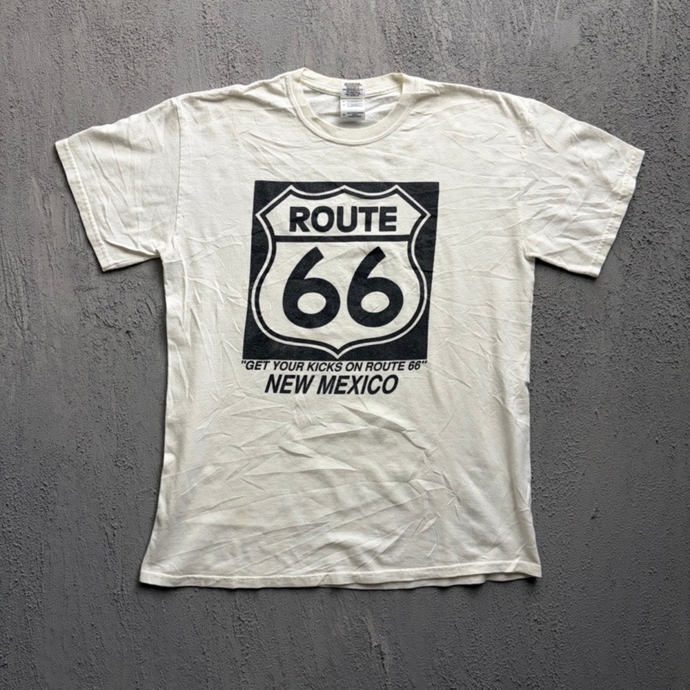 Vintage Route 66 T Shirt Medium White 2000s Y2K New Mexico